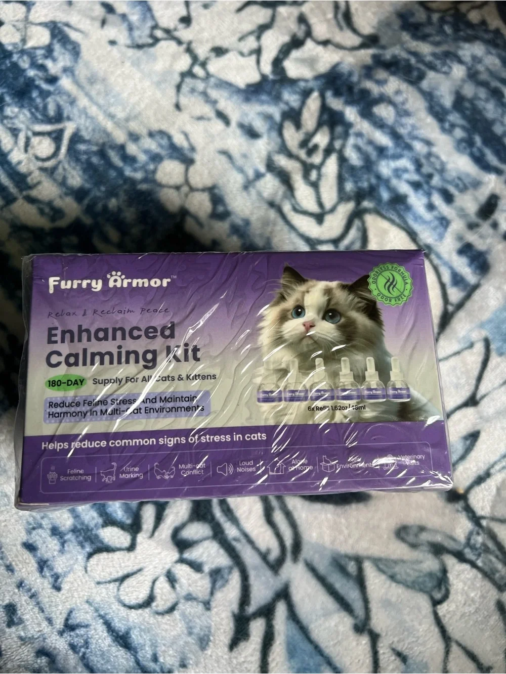 Furry Armor Enhanced Calming Kit for Cats - 6 refills